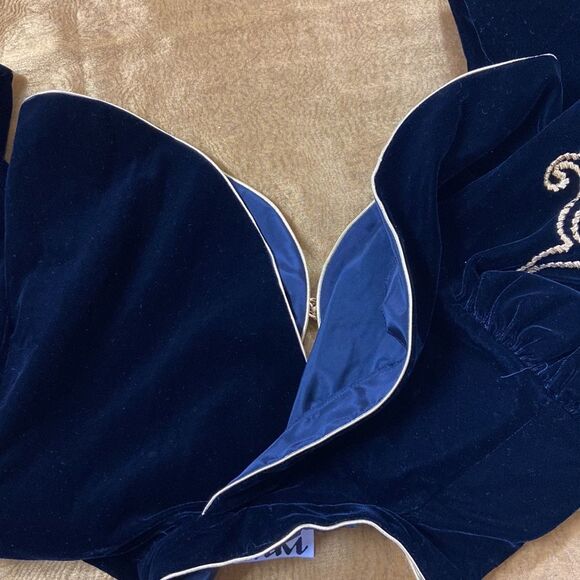 Vintage Karen Lucas For Niki ILGWU Made In USA Velvet Woman Dress Size 12 - Picture 14 of 16